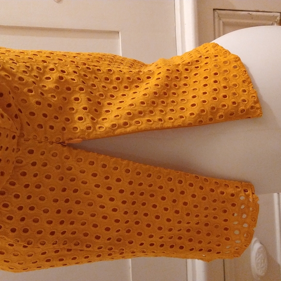 H&M mustard short top Sz S - Picture 5 of 8